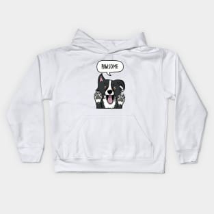 Pawsome Border Collie Kids Hoodie